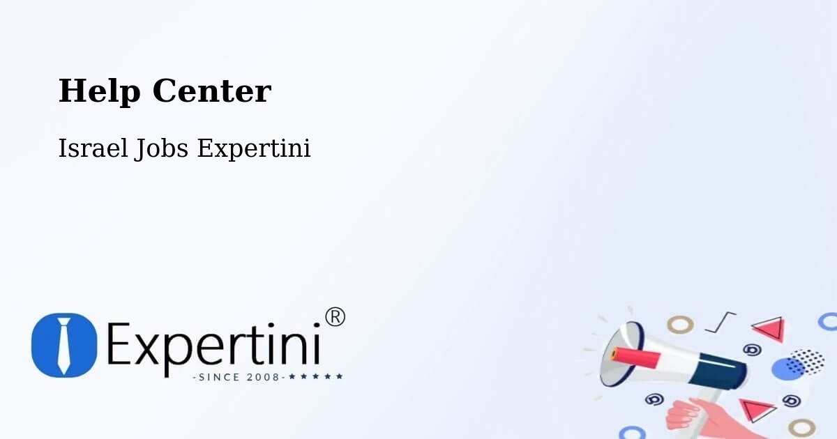 Help Center – Jaffa - Israel Jobs Expertini